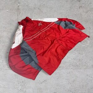 Mens‎ vintage Tamba Bay Red, White and Grey Y2K NFL Windbreaker jacket size XL